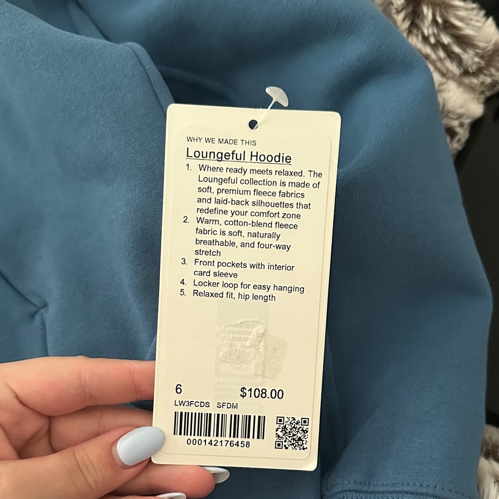 lululemon athletica Blue Loungeful Hoodie